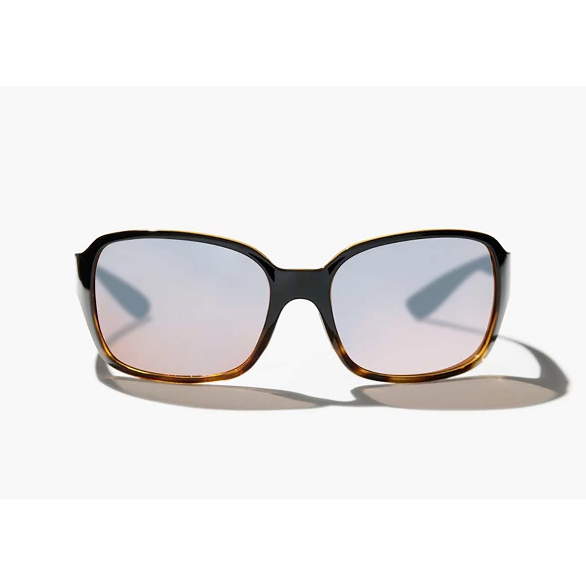 Bajio Balam Sunglasses Polarized in Black and Tortoise Split Gloss with Silver Glass